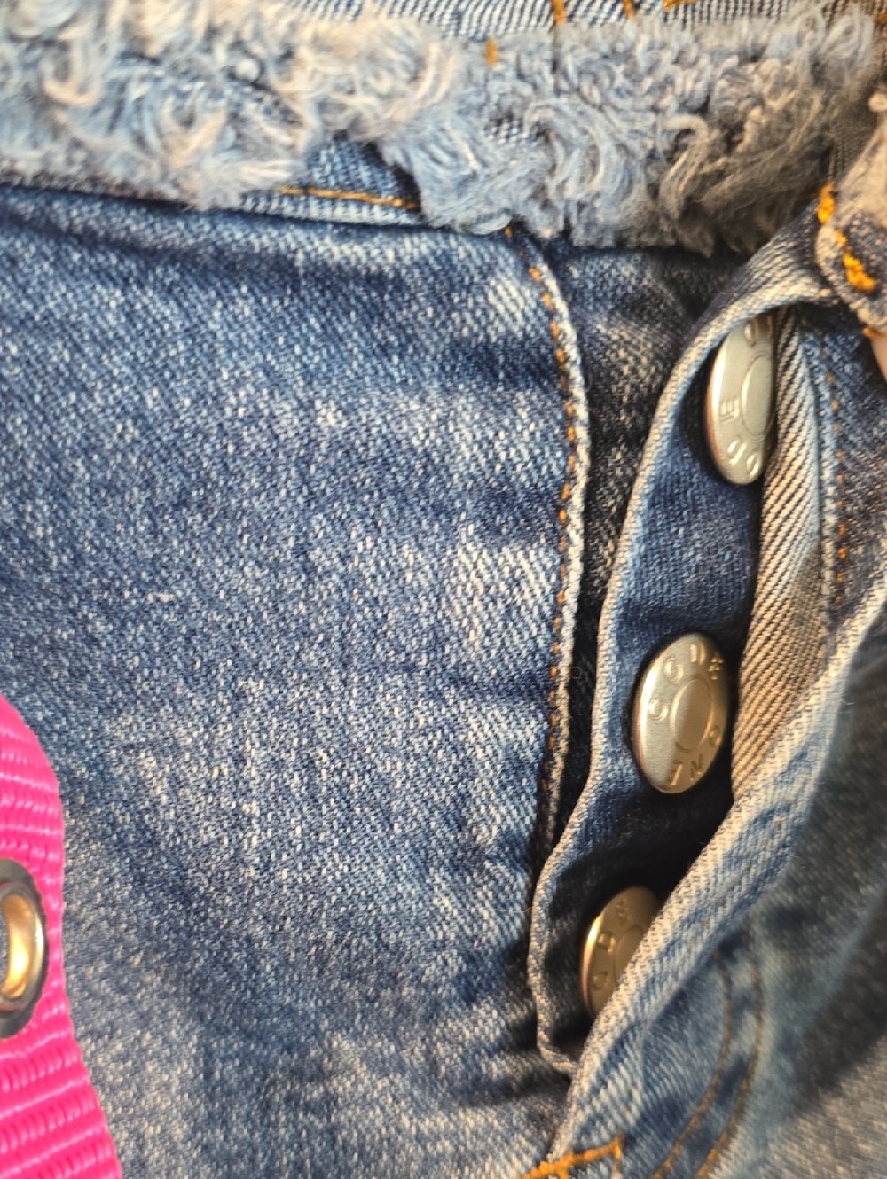 ⭐️Vintage 80's Custom Denim 2pce Set Pink Camo Stars & Stretch Denim - Picture 15 of 16